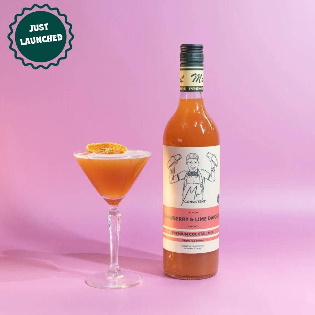 Mr Consistent Strawberry and Lime Daiquiri Cocktail Mixer - 10 Serves